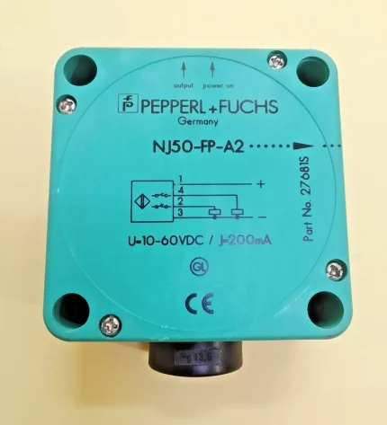 Pepperl+Fuchs NJ50-FP-A2 P1 Inductive Proximity Sensor 27681S 10-60VDC 08276S