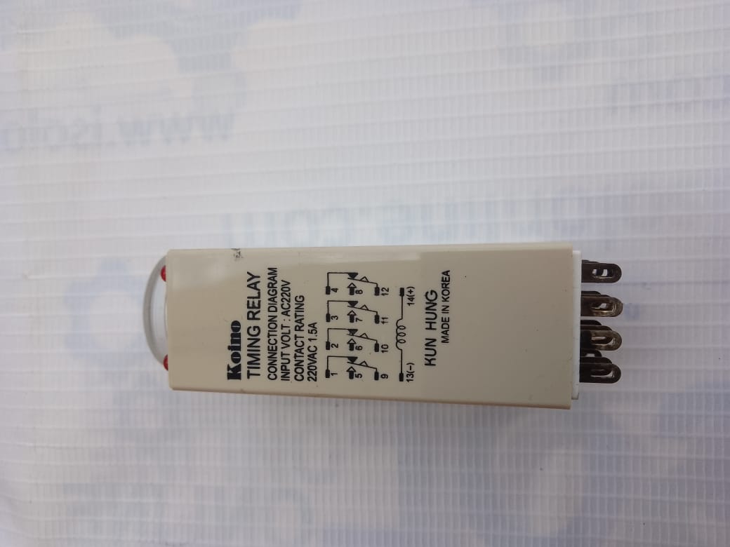 Koino KTM-3M Analog Timing Relay AC220V 1.5A KTM3M 0-30 Sec Kun Hung New - Image 6