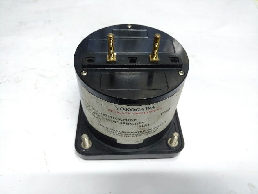 Yokogawa 103121CAPB7/P 0-75 DC Amperes Panel Meter M&1 Marine Store Spare - Image 6