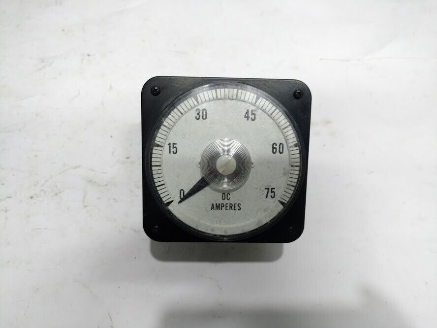 Yokogawa 103121CAPB7/P 0-75 DC Amperes Panel Meter M&1 Marine Store Spare