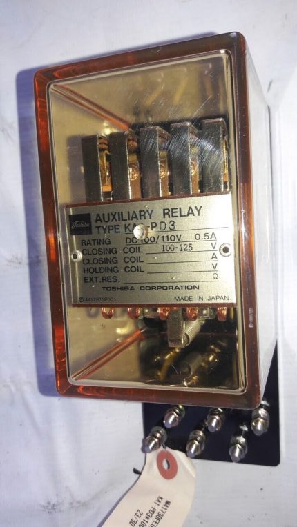 Toshiba Corporation KA1-PD3 Auxiliary Relay DC 100/110V 0.5A M41730FE0001