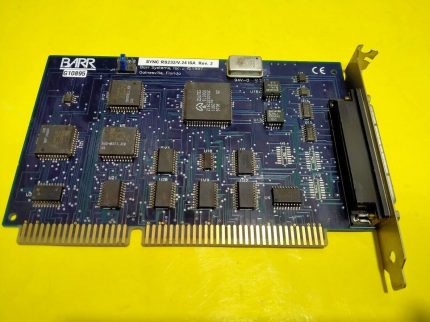 BARR System Inc. G10895 RS232/V.24 ISA REV. 2 BAR SYSTEM CARD