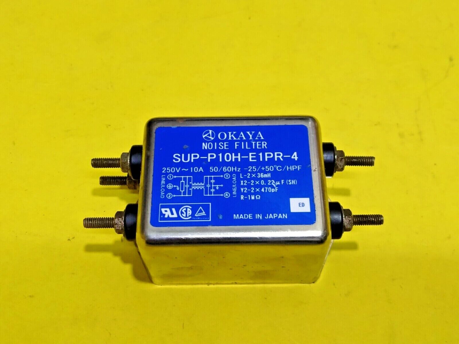 OKAYA SUP-P10H-E1PR-4 Noise filter Japan Noise reducer