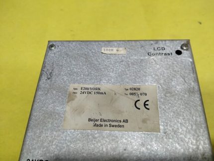 Beijer E200/York type. 02820 No.0051-070 V.4.03 York Refrigeration