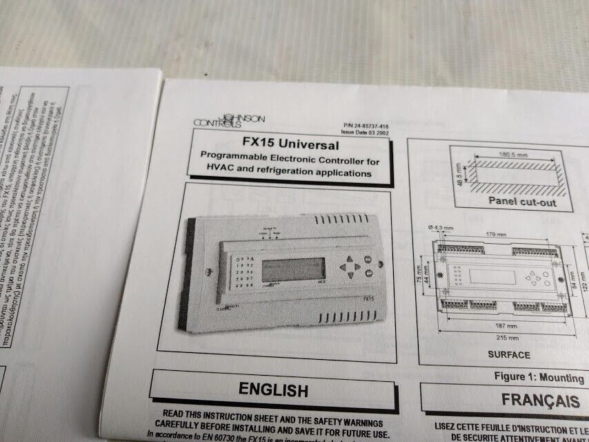 Johnson Controls LP-FX15D51-000C Ver A FX15 Universal Field Controller LPFX15D51 - Image 11
