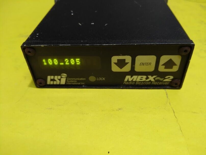 CSi MBX-2 Radio Beacon Receiver MBX-2/02-00-08 Communicaion System Industrial In