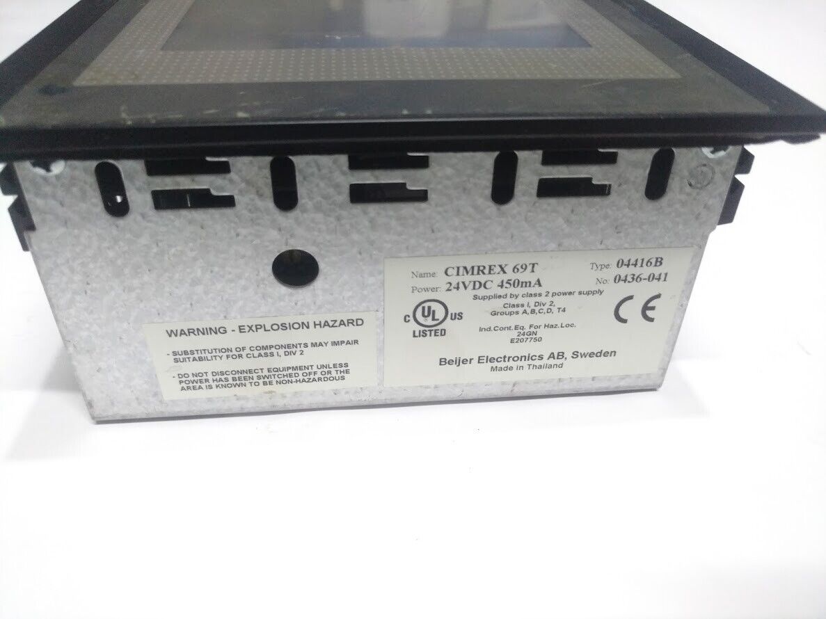 Beijer Cimrex 69T Firmware V4.10 Boot V4.15 Type 04416B HMi Touch Screen - Image 3
