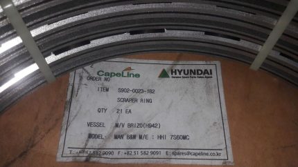 Scraper ring S902-0023-182 for Hyundai Heavy industries MAN B&W Propulsion diese
