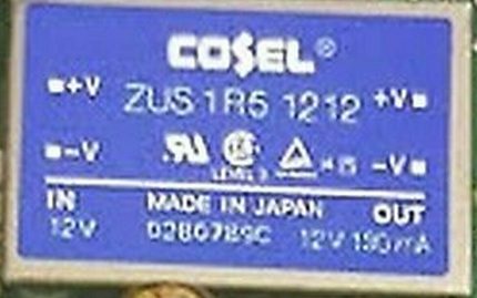 Cosel ZUS 1R5 1212 DC-DC Converter ZUS1R51212 12V 130mA