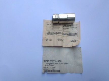 Sick Stegmann 6027538 Female Connector M23 12-pin, straight New