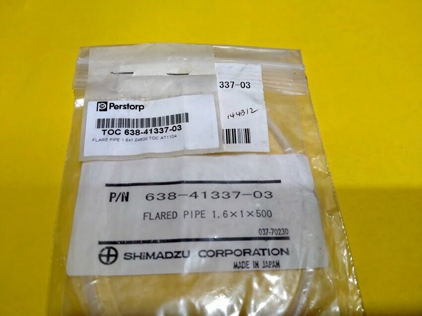 Shimadzu Flared pipe 1.6x1x500 638-41337-03 Total Organic Carbon Analyzer