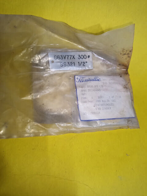 Tlexitallic asme b16.20 CGI 5NB 3/600LB G63V77X 300 SS321 1/2" spiral wound gask - Image 2