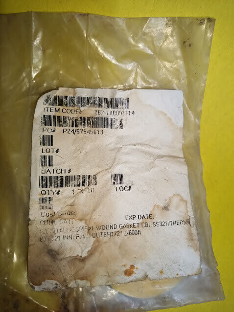 Tlexitallic asme b16.20 CGI 5NB 3/600LB G63V77X 300 SS321 1/2" spiral wound gask - Image 3
