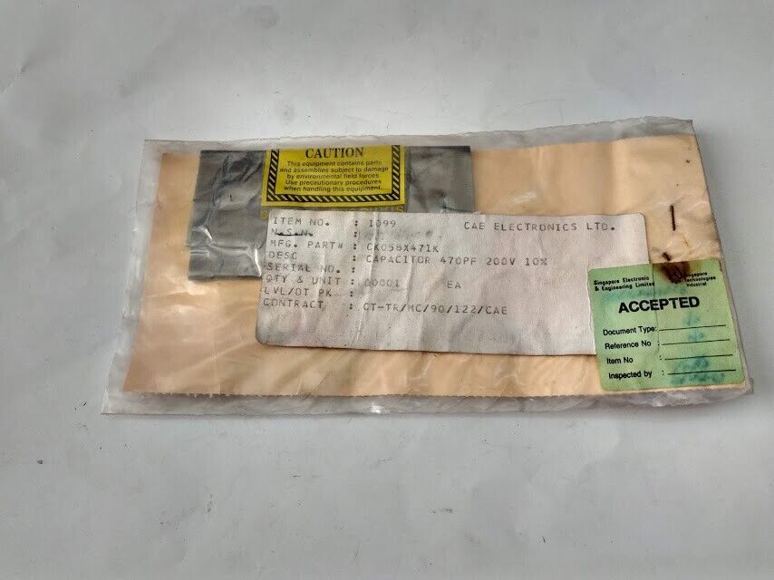 CK05BX471K Capacitor 470PF 200V 10% CK05BX471K CAE Electronics LTD New