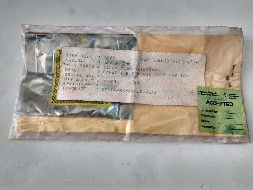 CSRC-10C30-101G/560K Capacitor Ceramic 56PP 50V 10% CAE Electronics LTD New