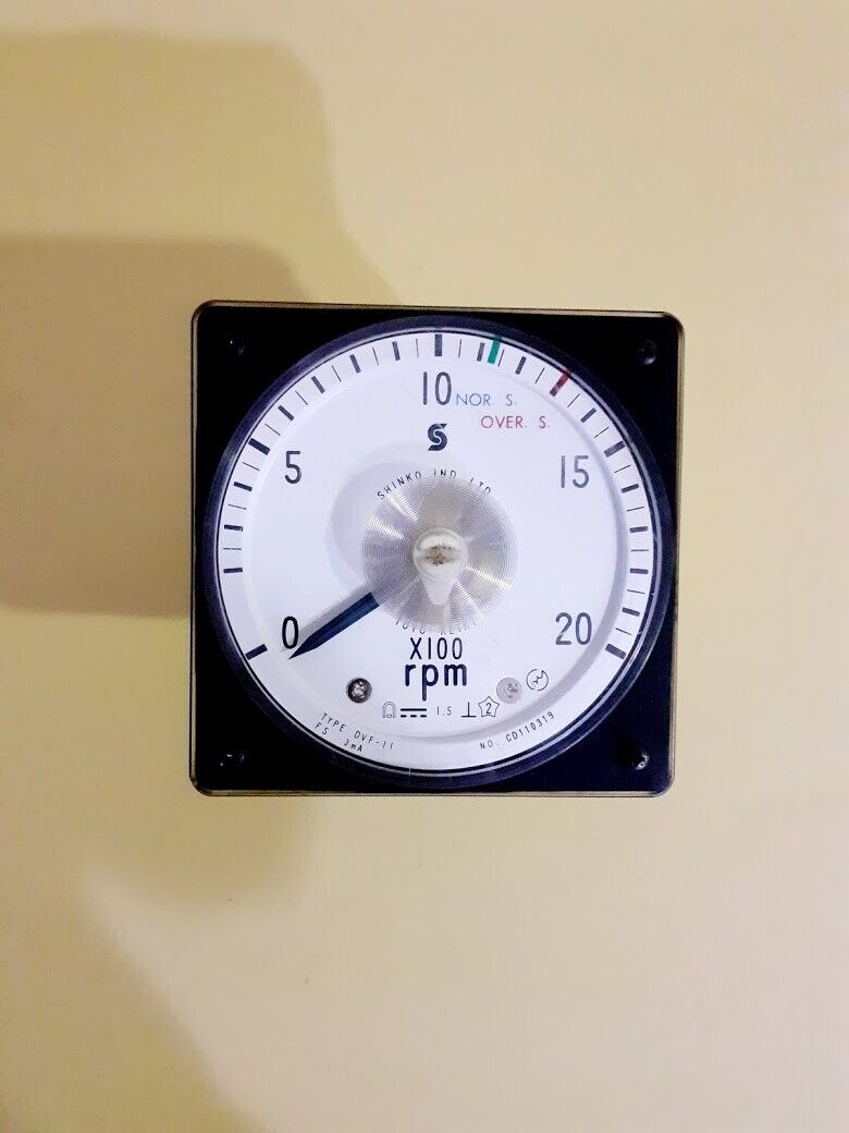 Shinko Toko Reiki Type DVF-11 X100 rPm CD110319 FS 3mA Pressure Gauge - Image 3