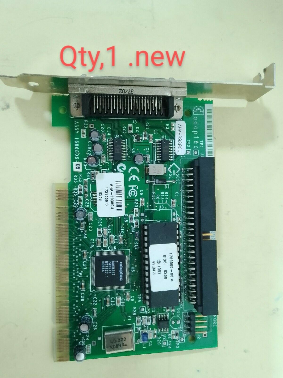 Adaptec AHA-2930CU PCI SCSI And RAID Controller Pcb Assy. 1686806-05 - Image 11