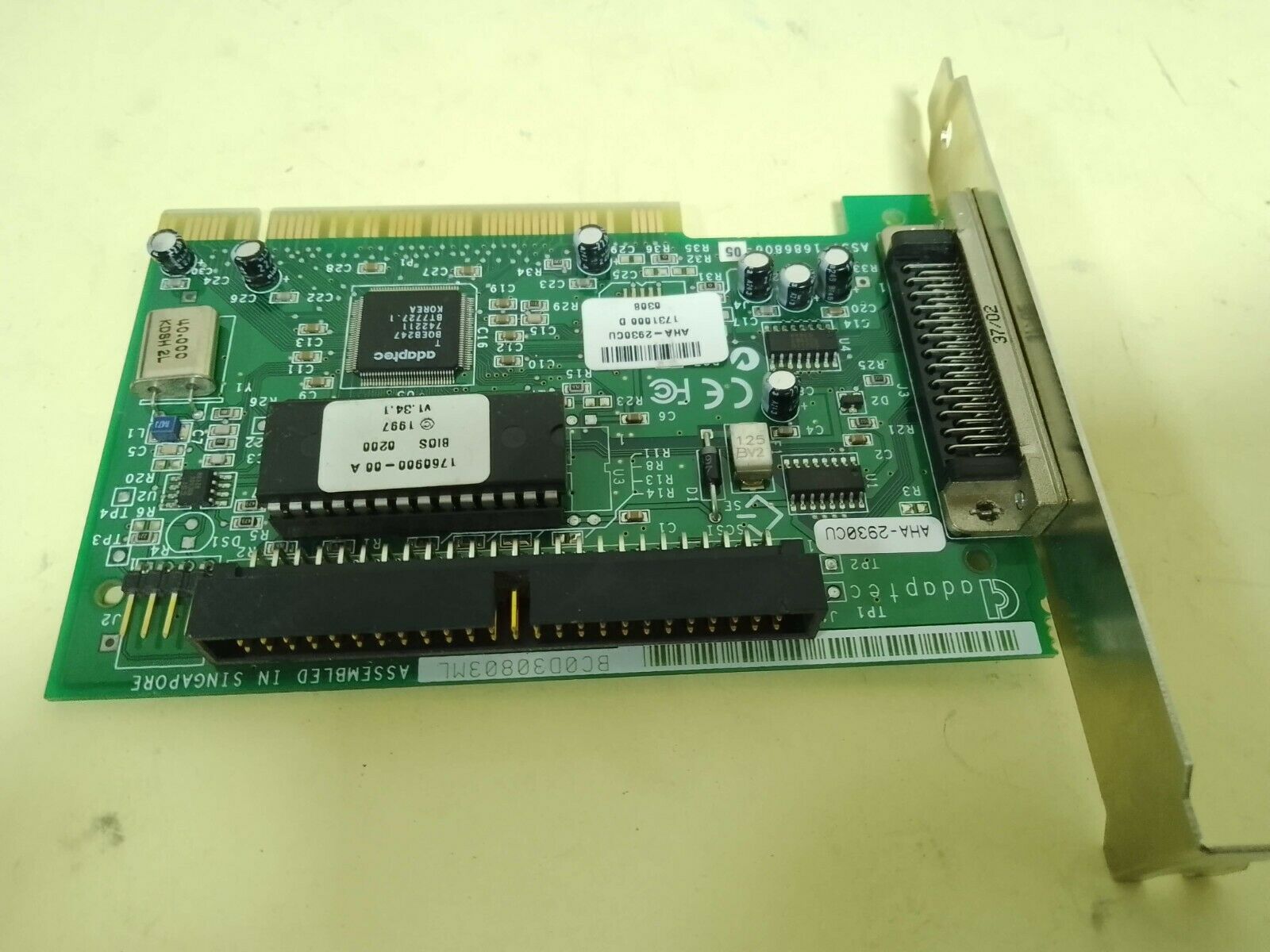 Adaptec AHA-2930CU PCI SCSI And RAID Controller Pcb Assy. 1686806-05 - Image 7
