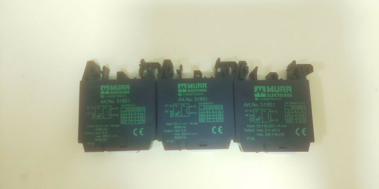 Murr-Elektronik 51851 Output Control Relays Module Rmm 11/24 VAC / Dc