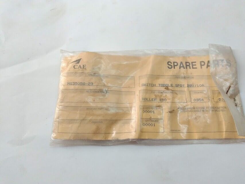 MS35058-23 Switch Toggle SPDT 28V/10A MS3505823 CAE Electronics LTD New - Image 6