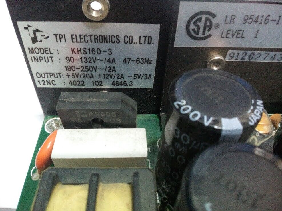 Tpi Electronics KHS160-3 Power Supply Pull From Philips Pm 3585/91 logic analyz - Image 3