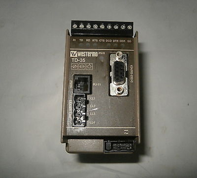 TD-35 LV  Westermo Industrial Telephone Modem 12-54Vdc 12-27Vdc Freq 48-62