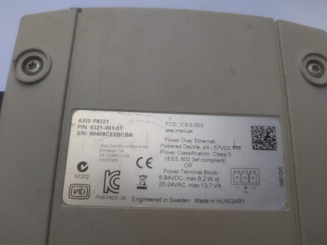 AXIS Communications P8221 0321-001-01 Network I/O Audio Module - Image 10