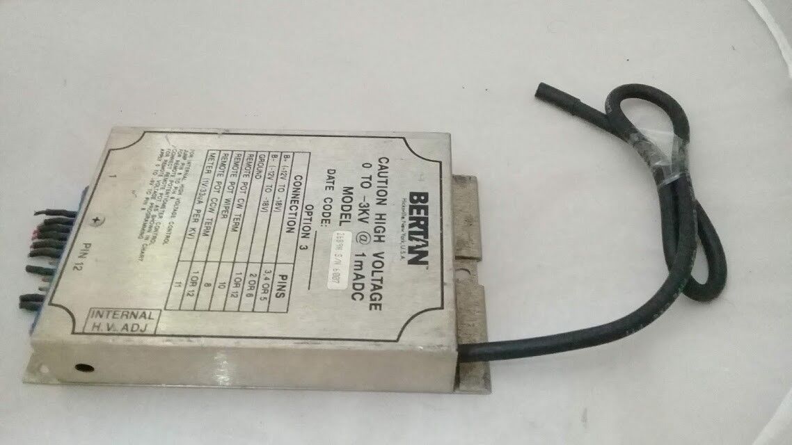 Bertan 2689N TO-3KV High Voltage Power Supply - Image 2