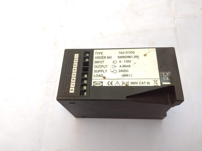 Deif TAV-311DG AC Voltage Single Function Transducer TAV311DG - Image 6