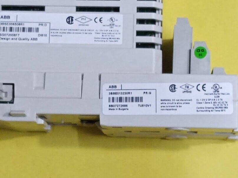 ABB DI810 3BSE008508R1 PR: D including base TU810V1 3BSE013230R1 PR: G - Image 3
