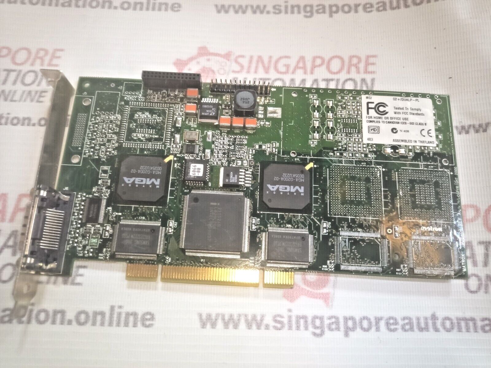 Matrox 908-04 Rev. A PCI VGA MGI G2+/DualP-PL Matrox Graphics Millennium G200 - Image 3