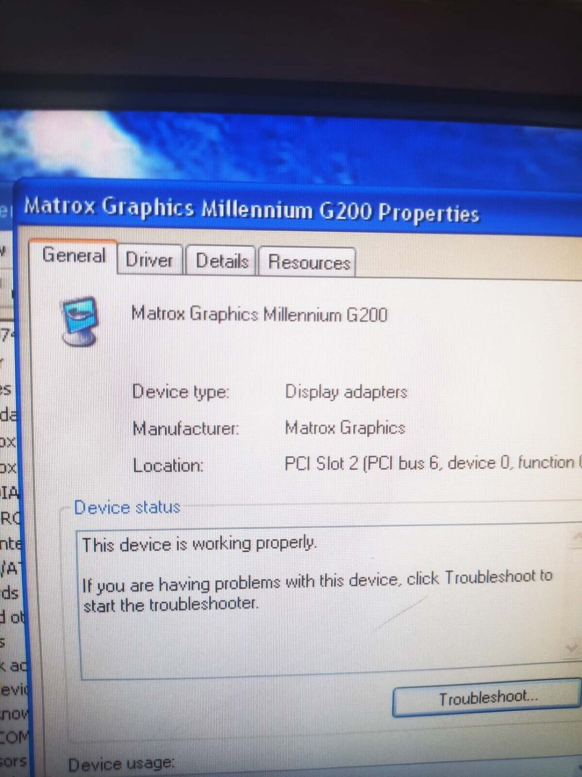 Matrox 908-04 Rev. A PCI VGA MGI G2+/DualP-PL Matrox Graphics Millennium G200
