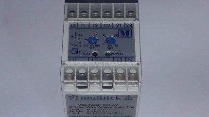 Multitek voltage relay M200-V34U 3Phase 4wire voltage under trip NEW