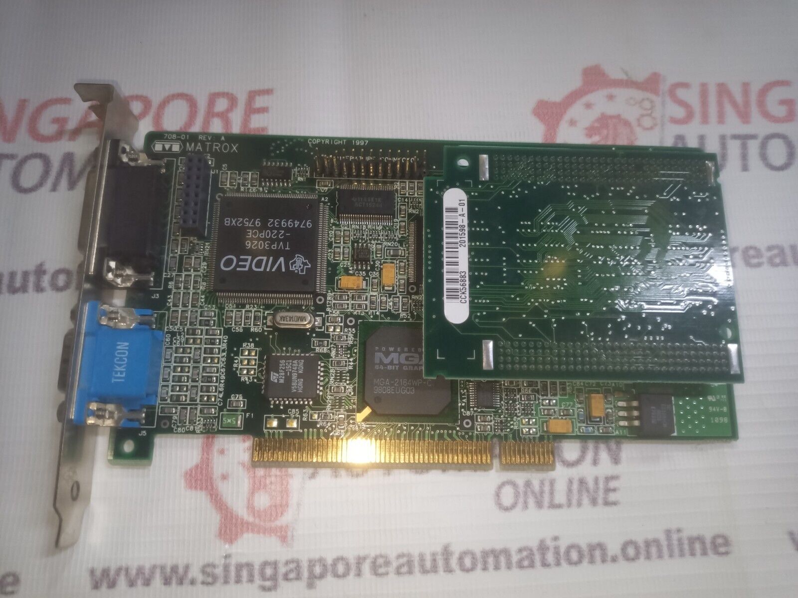 Matrox 708-01 Rev. A MGI MIL2P8DELL2 Matrox Graphics Millennium II PCI VGA 8MB - Image 2