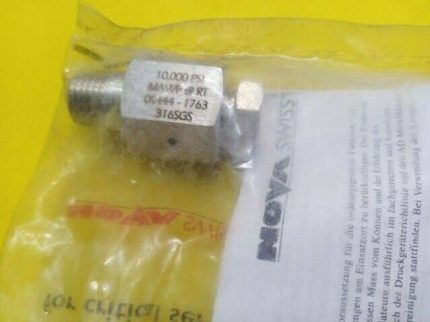 amf-10-4n4m mawp rt 10,000 PSi 1/4 Nova Swiss high pressure adapter New