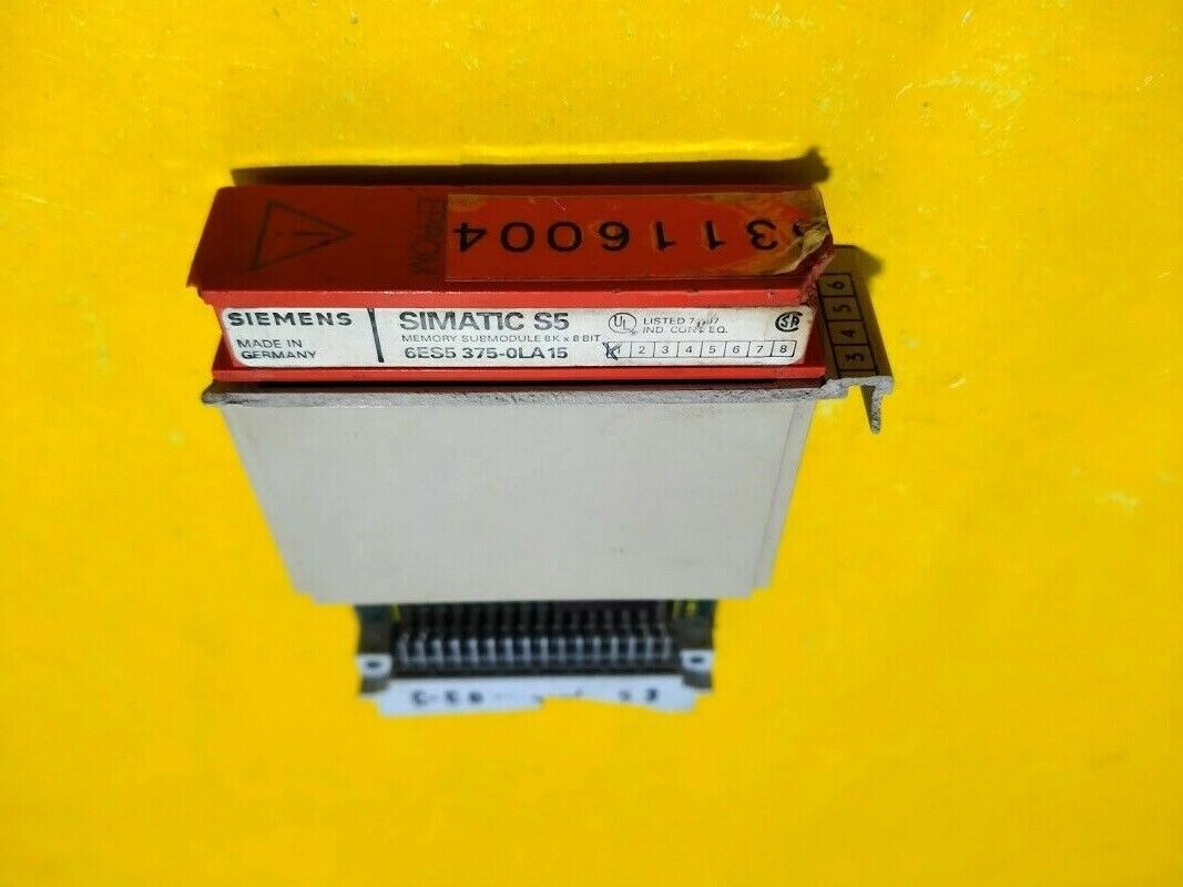 Siemens 6ES5375-0LA15 memory submodule 8k x 8bit 6ES53750LA15 Simatic S5