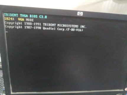 Trident TVGA8900C Bios C3.0 ISA VGA Card AQ144003C/9303 T37927.1
