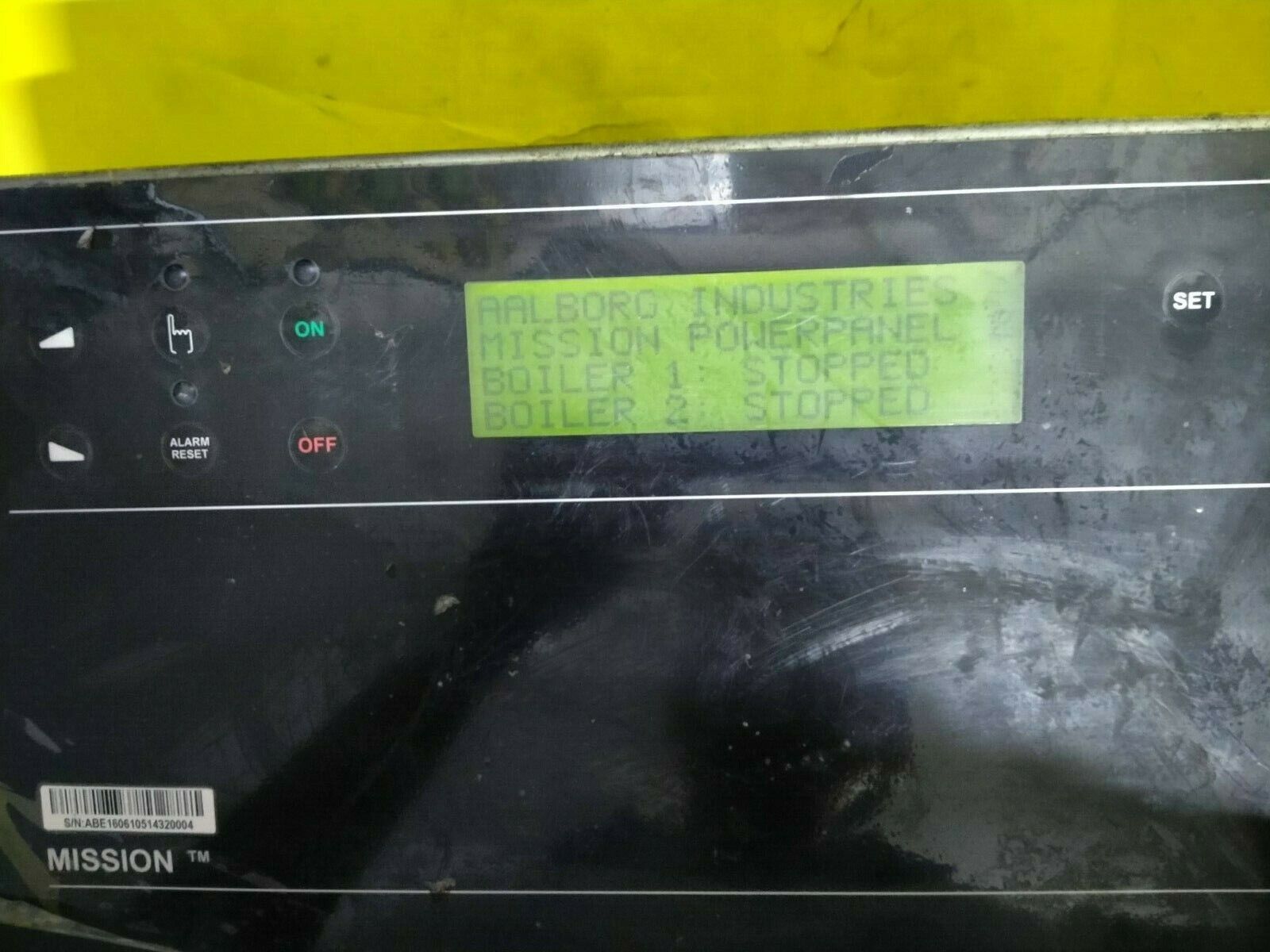 Mission power panel Sabroe unisab II 1606-002 5.13 050524 Aalborg industries - Image 3