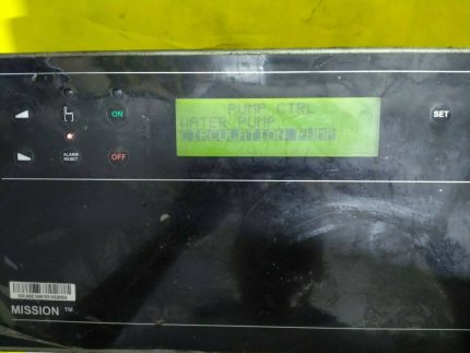Mission power panel Sabroe unisab II 1606-002 5.13 050524 Aalborg industries