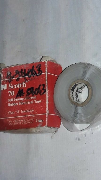 Scotch 70 Self-Fusing Silicone Rubber Electrical Tape 1 in. x 30 Ft. (10 yds.)
