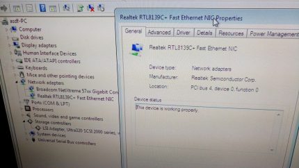 eCopy 18-00161 Realtek chipset PCI dual LAN adapter RTL8139C+ 467966-001
