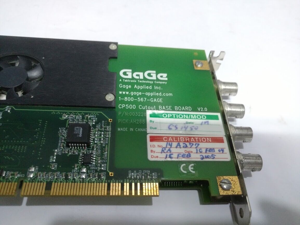 Gage CS1450 1-800-567-GAGE CP500 Cutout Base Board V2.0 GAGe 1450 14bit 0032295 - Image 3