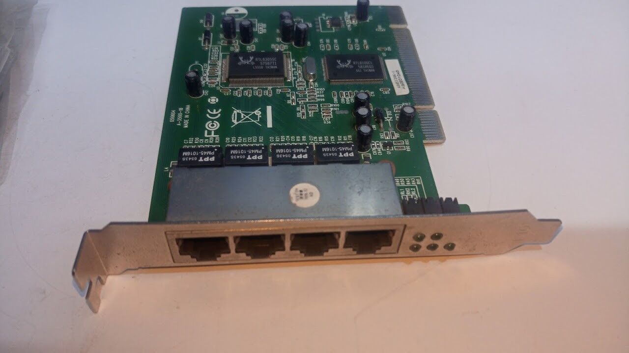 Realtek A-3500 RTL8139/810x Family fast ethernet PCI NIC A-3500-1B quad LAN card - Image 4