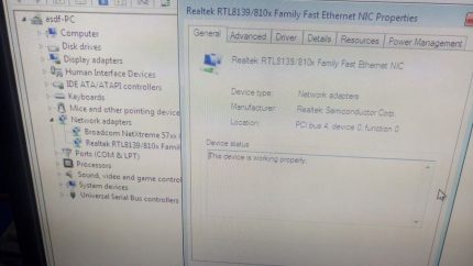 Realtek A-3500 RTL8139/810x Family fast ethernet PCI NIC A-3500-1B quad LAN card