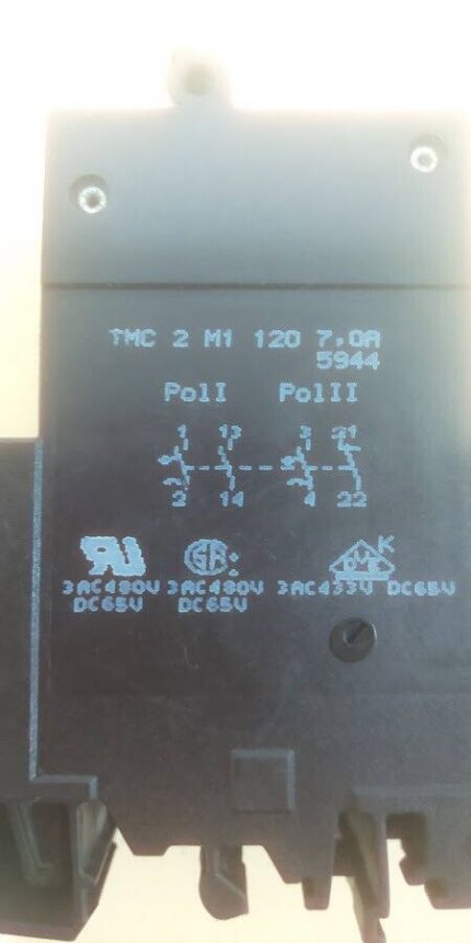 Phoenix Contact TMC 2 M1 120 7,0A Circuit Breaker TMC2M1120