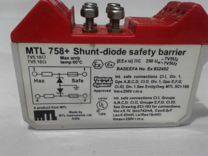 MTL 758+ Shunt-Diode Safety Barrier MTL Instruments