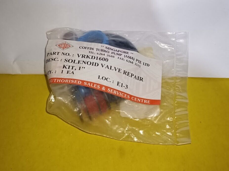VRKVRKD1600 solenoid valve repair kit Coffin Turbo Pump 032u1075 danfoss EVSI 25