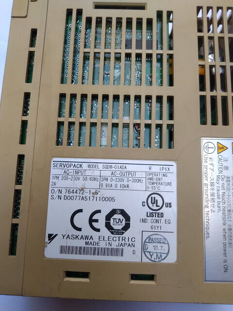 Yaskawa SGDM-01ADA Ver 37944 SVD007 Servo Pack FRQ Range 0-300Hz SGDM01ADA - Image 5