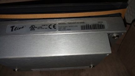 Tline TMD00R-02-0445 06/04 HW v. 39A SW v. 5.03 FW32 operator interface