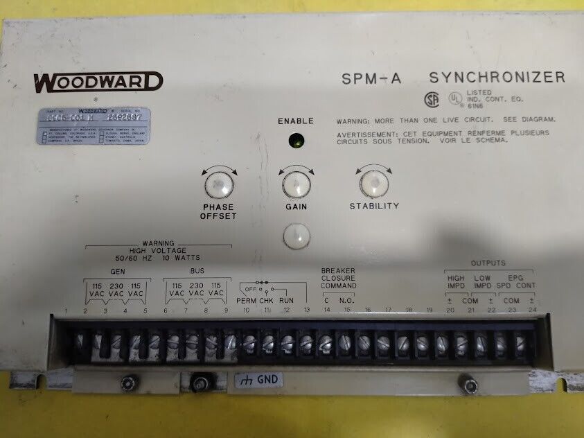 Woodward 9905-001 M SPM-A Synchronizer Module 9905001 Marine Store Spare - Image 3